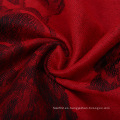 Flor roja Pashmina Invierno bufanda Moda chal para señora